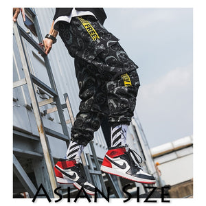 Privathinker Men Japanese Streetwear Full Print Joggers Pants 2019 Man Korean Fashion Cargo Pants Males Designer Harem Pants